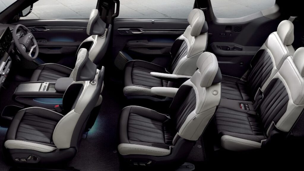 अपडेटेड Kia EV9 ई-SUV- interior look